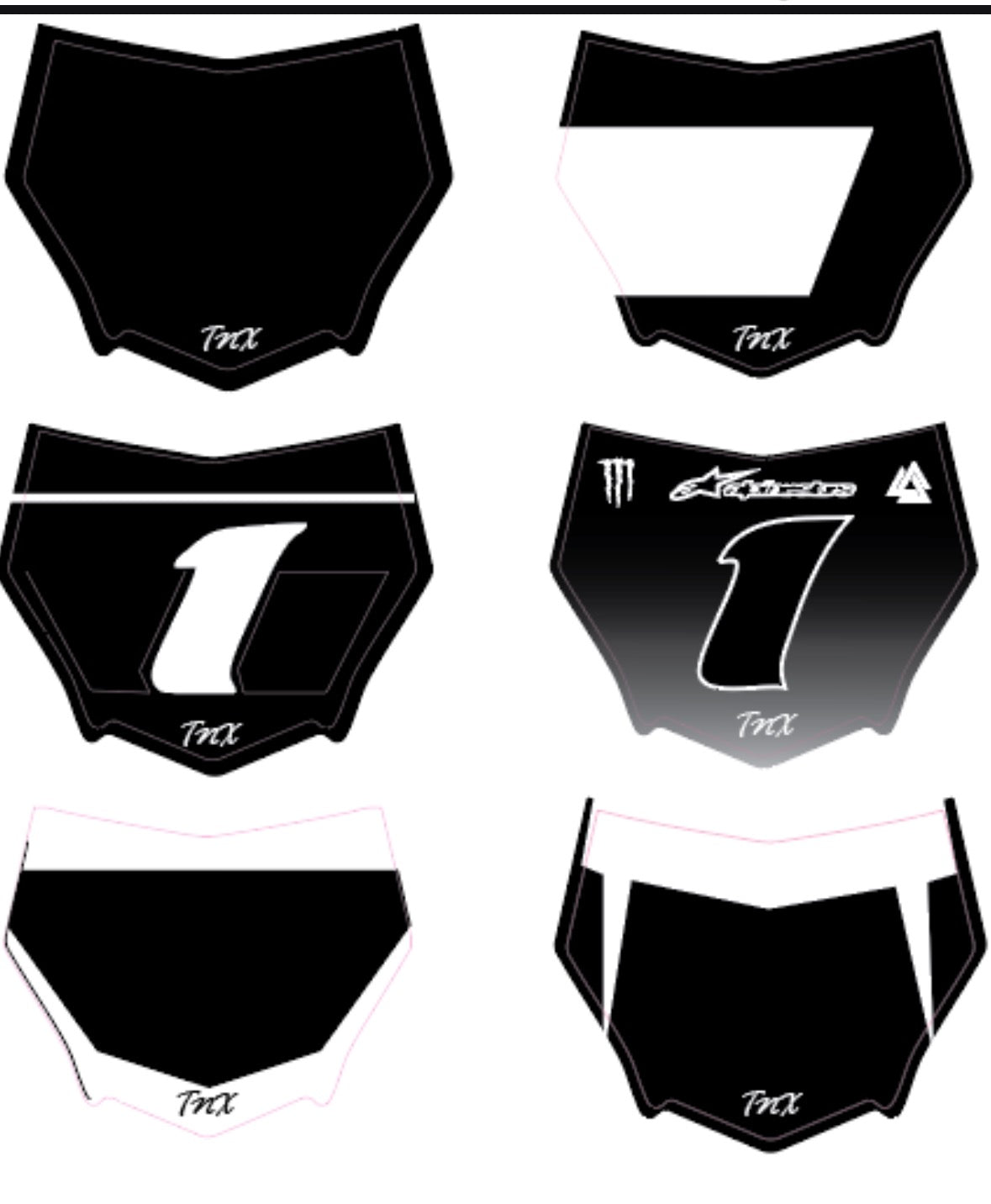 TNX Motocutz Plate Decal