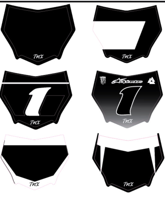 TNX Motocutz Plate Decal
